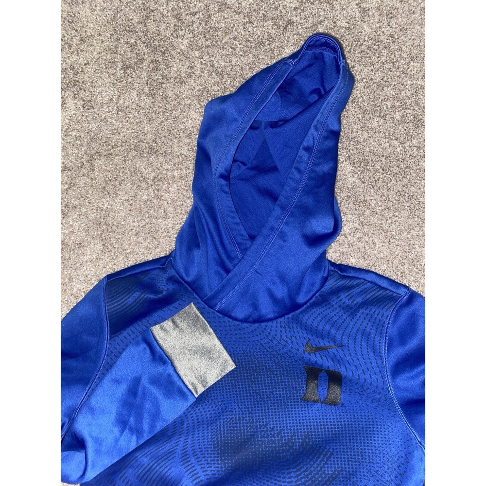 Duke Blue Devils Nike Dri fit Blue Hoodie Mens Small/Medium Medium NCAA Swoosh